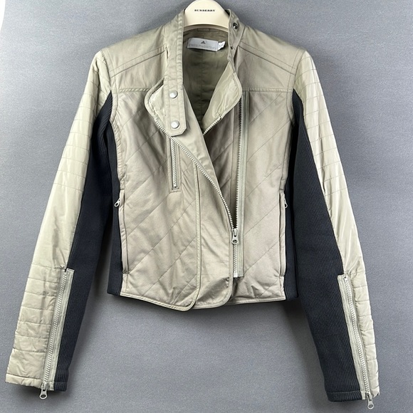 Adidas Stella McCartney women motorcycle jacket. Size small. Like new - Picture 2 of 10